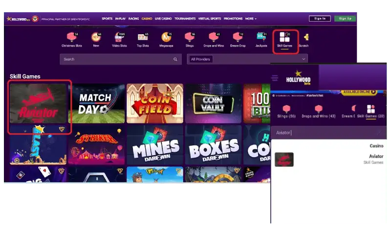 hollywoodbets aviator