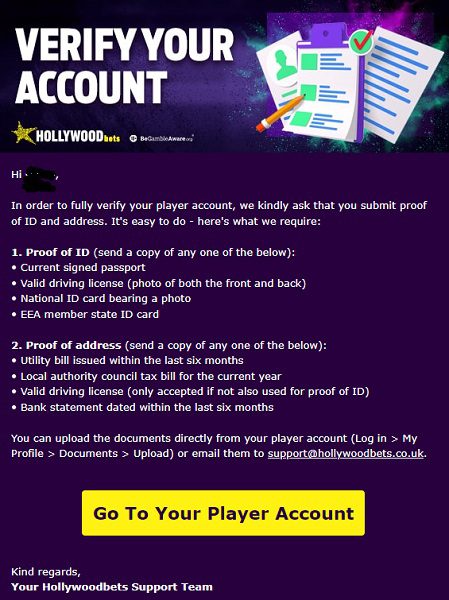 verification at Aviator Hollywoodbets