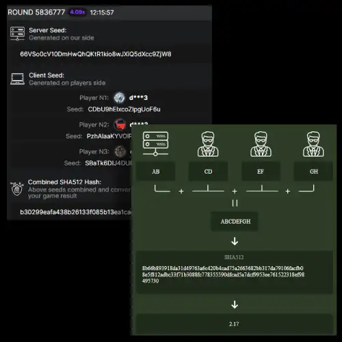 Aviator round seed and provably fair verification process