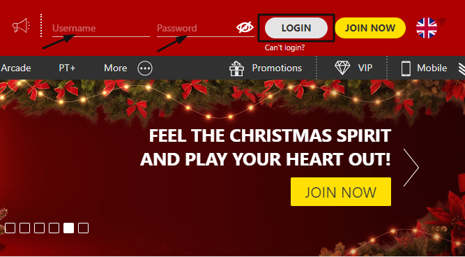 Dafabet log in panel