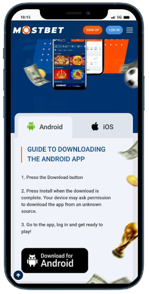Mostbet casino site with guide to download app on Android